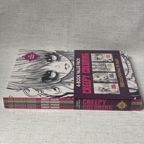 Creepy Coloring 4 Book Value Pack: The Gothika Series- New Sealed - Picture 5 of 6